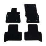 Sottopiedi Set 4 pezzi in velluto con logo Stelvio ricamato in argento