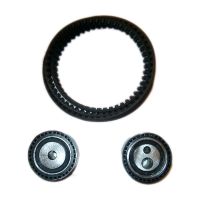 Set cinghia dentata con 2 pulegge di rinvio Ø62 mm