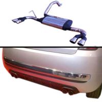 Silenziatore sportivo a quattro tubi da