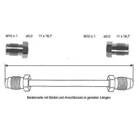 Tubo del freno 115 mm 10 x 1