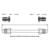 Tubo del freno 210 mm 10 x 1