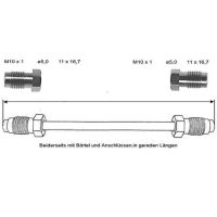 Tubo del freno 330 mm 10 x 1