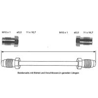 Tubo del freno 360 mm 10 x 1
