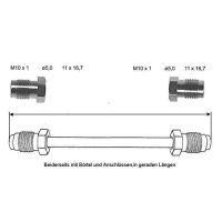 Tubo del freno 410 mm 10 x 1