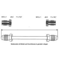 Tubo del freno 610 mm passante a sinistra RBZ