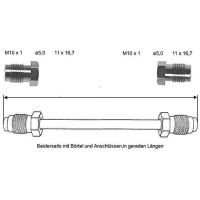 Tubo del freno 880 mm 10 x 1