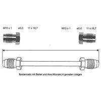Tubo del freno 1000 mm 10 x 1