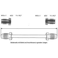 Tubo del freno 1300 mm 10 x 1
