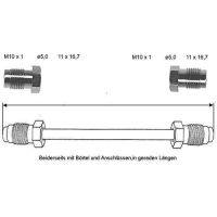 Tubo del freno 1370 mm 10 x 1