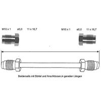 Tubo del freno 2080 mm posteriore sinistro centrale