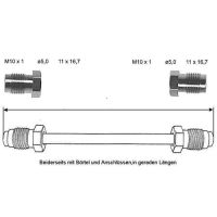 Tubo del freno 2350 mm 10 x 1