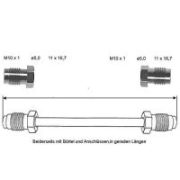 Tubo del freno 2550 mm anteriore e posteriore