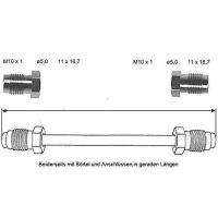 Tubo del freno 3450 mm 10 x 1