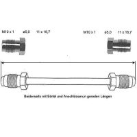 Tubo del freno 3600 mm 10 x 1
