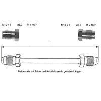 Tubo del freno 3700 mm 10 x 1
