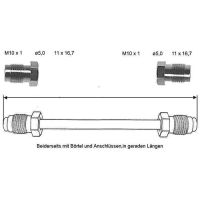 Tubo del freno 4300 mm 10 x 1