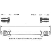 Tubo del freno 4350 mm 10 x 1
