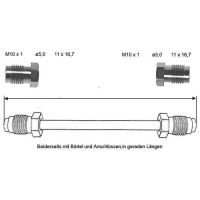 Tubo del freno 4700 mm 10 x 1
