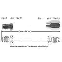 Tubo del freno 3340 mm posteriore destro centrale