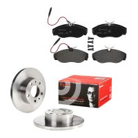 Set di dischi freno con pastiglie freno anteriori