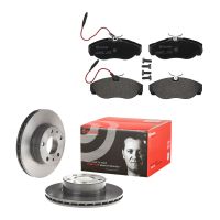 Set di dischi freno con pastiglie freno anteriori