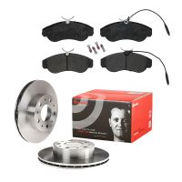 Set di dischi freno con pastiglie freno anteriori
