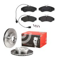 Set di dischi freno con pastiglie freno anteriori