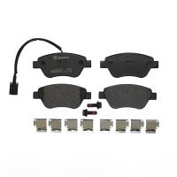 Pastiglie freno anteriori con accessori e contatto avvisatore usura Brembo