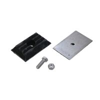 Kit di riparazione con piastra elastica a balestra in gomma a vite