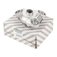 Cuscinetto ammortizzatore in alluminio con cuscinetto in gomma a sinistra