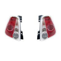 Set di luci posteriori con bordo bianco