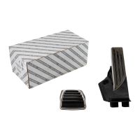 Pedaliera in alluminio con inserti in gomma