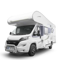 Barra di protezione frontale STEELER con lamiera comprensiva di kit di montaggio in acciaio inox lucidato