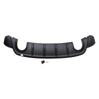 spoiler posteriore in nero goffrato