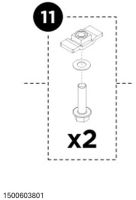 Parte di ricambio del dado del telaio per Thule VeloSwing