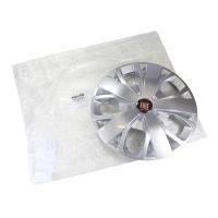 Hubcap 16 pollici ruota Emblema ruota rosso