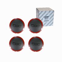 Set di 4 x coprimozzo ruota originali rosso per cerchi in alluminio