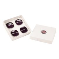 Coprimozzo ruota in Panda Logo Panda viola opaco