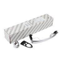 Maniglia porta anteriore sinistra in plastica look alluminio originale FCA