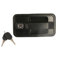 Maniglia della porta con chiave e cilindro a sinistra