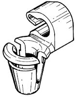 Elementi di fissaggio, clips nero