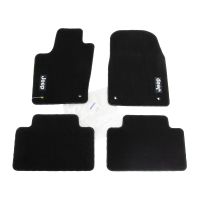 Set tappetino nero con Jeep Logo set di 4