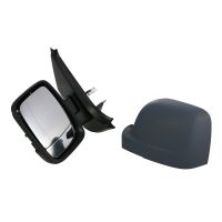 Specchio esterno sinistro manuale corto manuale completo di tappo grigio con fondo grigio