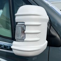 Set di tappi protettivi per specchietti bianchi