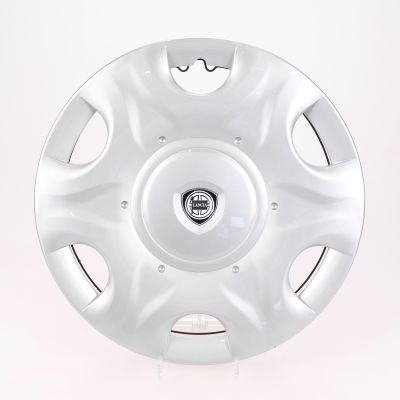OMAC Copricerchi 15 Pollici Per Cerchi In Acciaio – Set Da 4 In ABS, Resistenti, Testati ISO 9001, Compatibili Con VW, Renault, Fiat (Nero/Arancione)