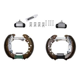 Set di ganasce freno con cilindro freno ruota 17,78 MM preassemblato assale posteriore