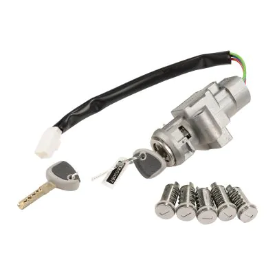 Bloccasterzo Con Cilindro Accensione E Chiavi Per Peugeot 106 E 405 (Codice 4162.92) - Ricambio Compatibile