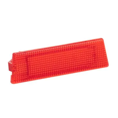2 Strisce Riflettenti Adesive Per Auto &ndash; Nastro Sicurezza Paraurti, Porta, Colore Rosso, 10.6x2.3cm